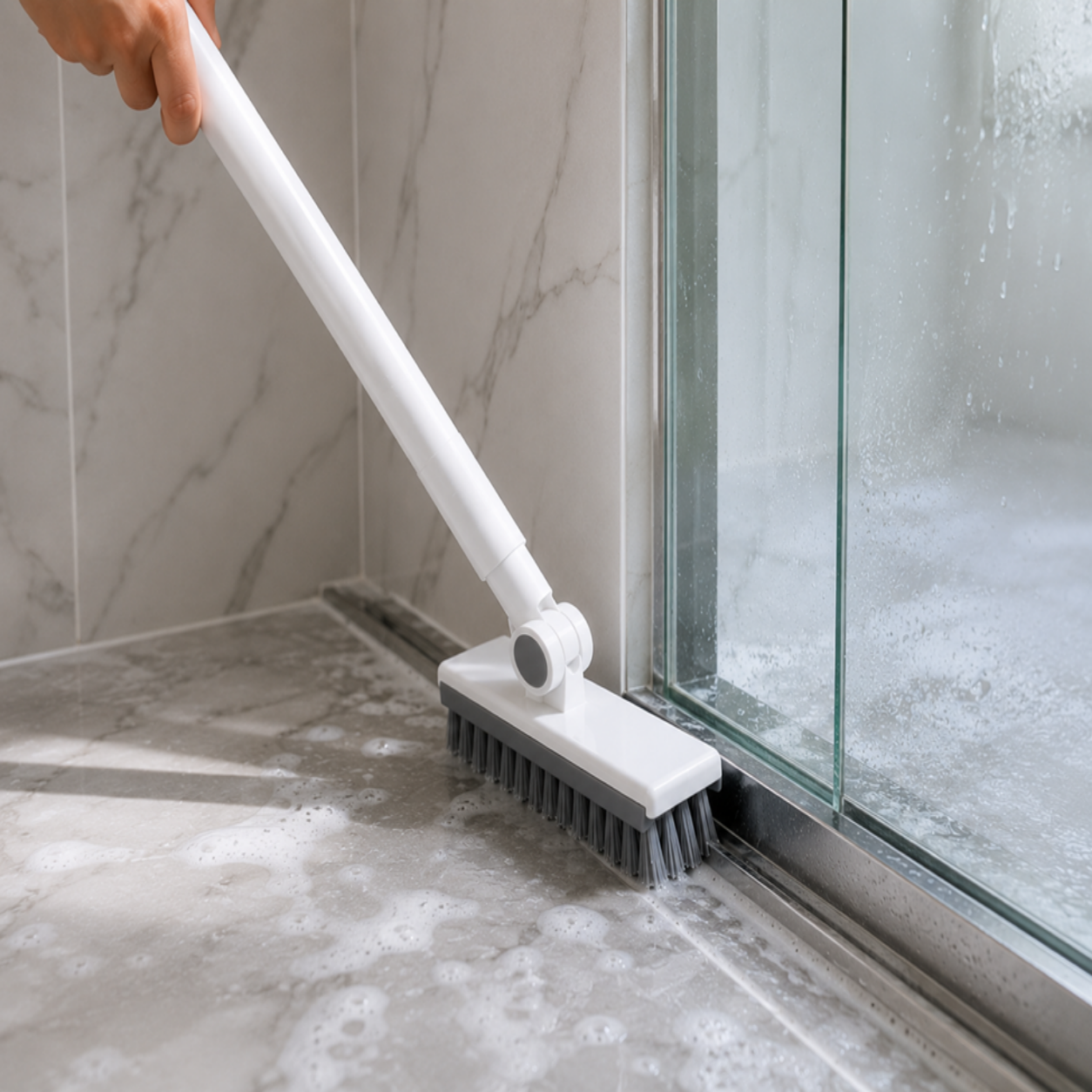 CleanReach™ FlexReach Pro: maak douchegoten, plinten en moeilijke randen eindelijk écht schoon.