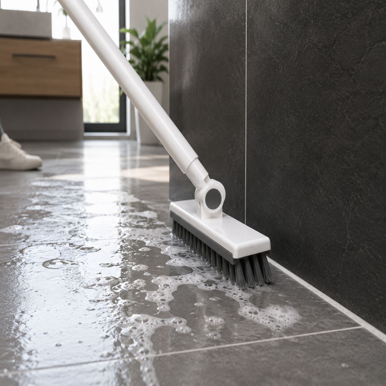 CleanReach™ FlexReach Pro: maak douchegoten, plinten en moeilijke randen eindelijk écht schoon.